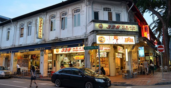 到达方式:地铁紫线,牛车水站(chinatown,从a出口沿宝塔街向 前走到底