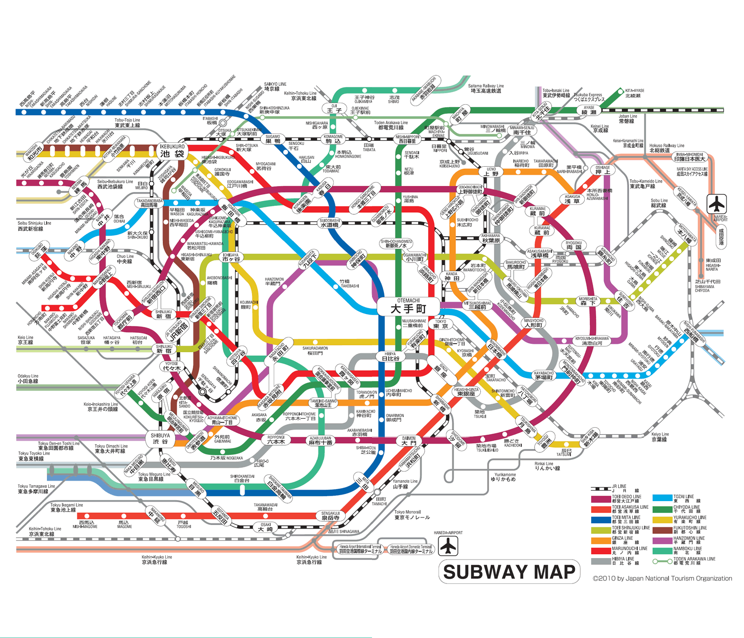 最新日本东京地铁全攻略